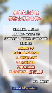 充電寶上高鐵要符合哪些條件？看這里→