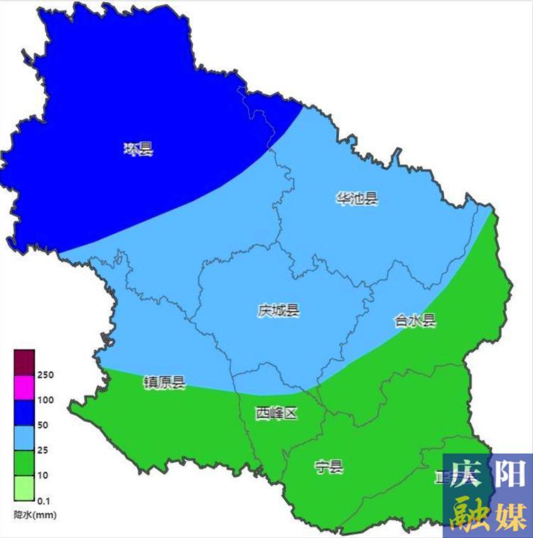 慶陽市將有中到大雨  需防范局地強降水引發(fā)的次生災(zāi)害